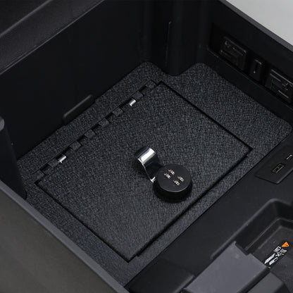Console Safe Vault Box for Chevrolet Silverado (4-Digit Combo Lock): 2023-2025