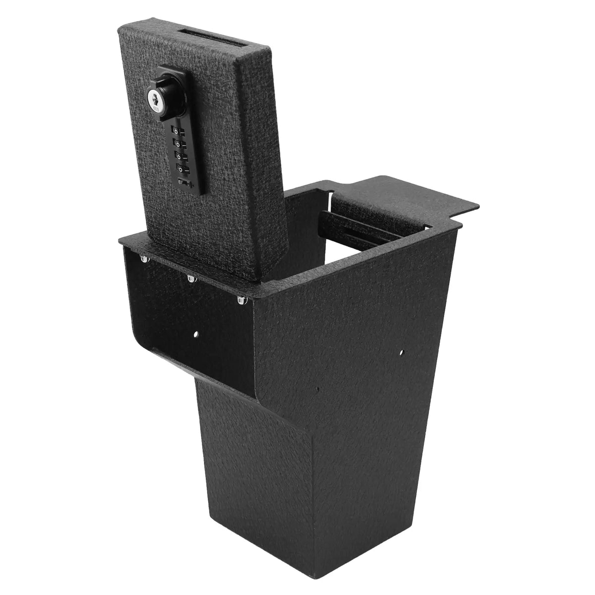 Console Safe Vault Box for 2026 Cadillac Vistiq (4-Digit Combo Lock with Key)