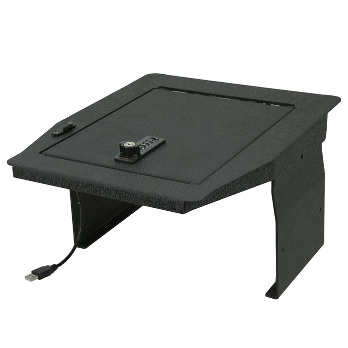 Console Safe Vault Box for Ford F150 (4-Digit Combo Lock with Key): 2015-2020