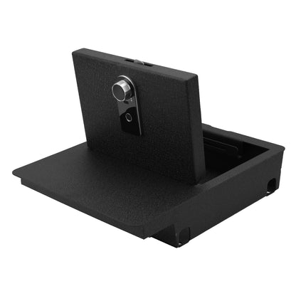 Underseat Console Safe Vault Box for Dodge Ram 1500 (Fingerprint Lock with Key): 2006-2019