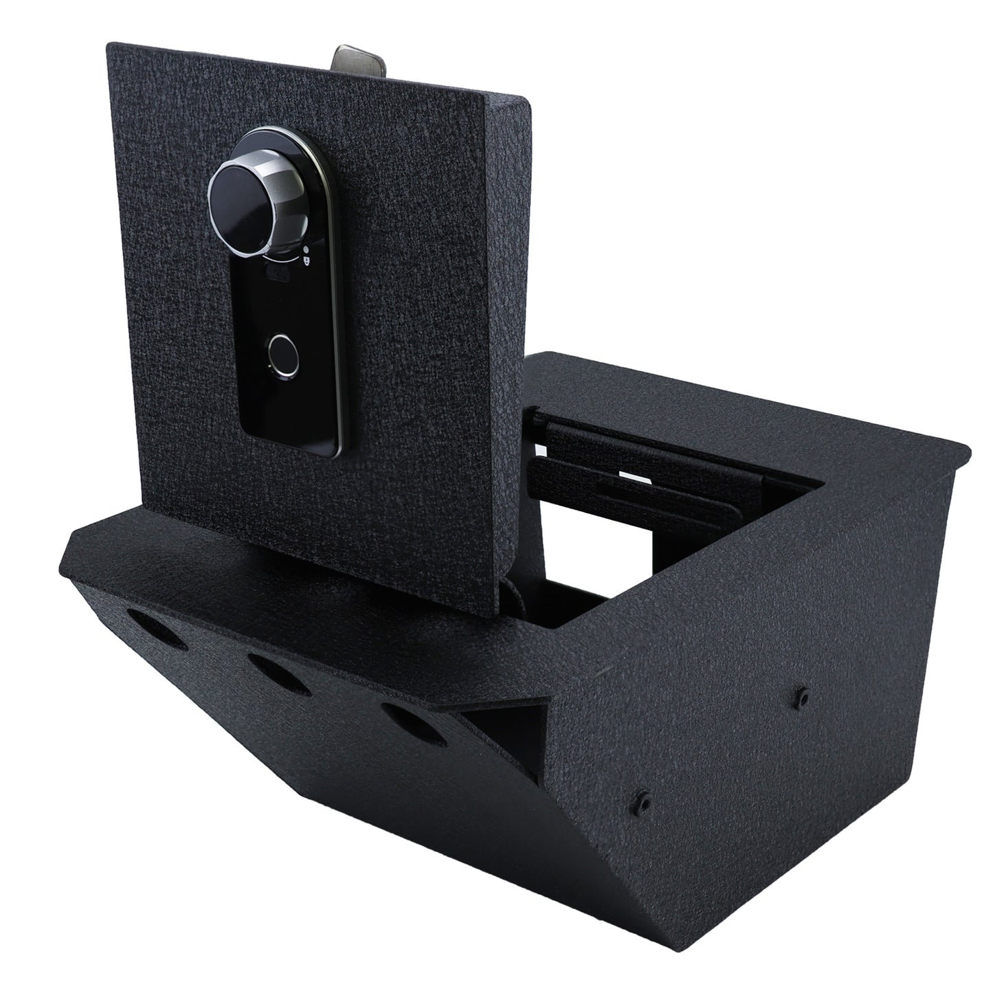 Pro Console Safe Vault Box for Tesla Cybertruck (Fingerprint Lock with Key): 2024-2025