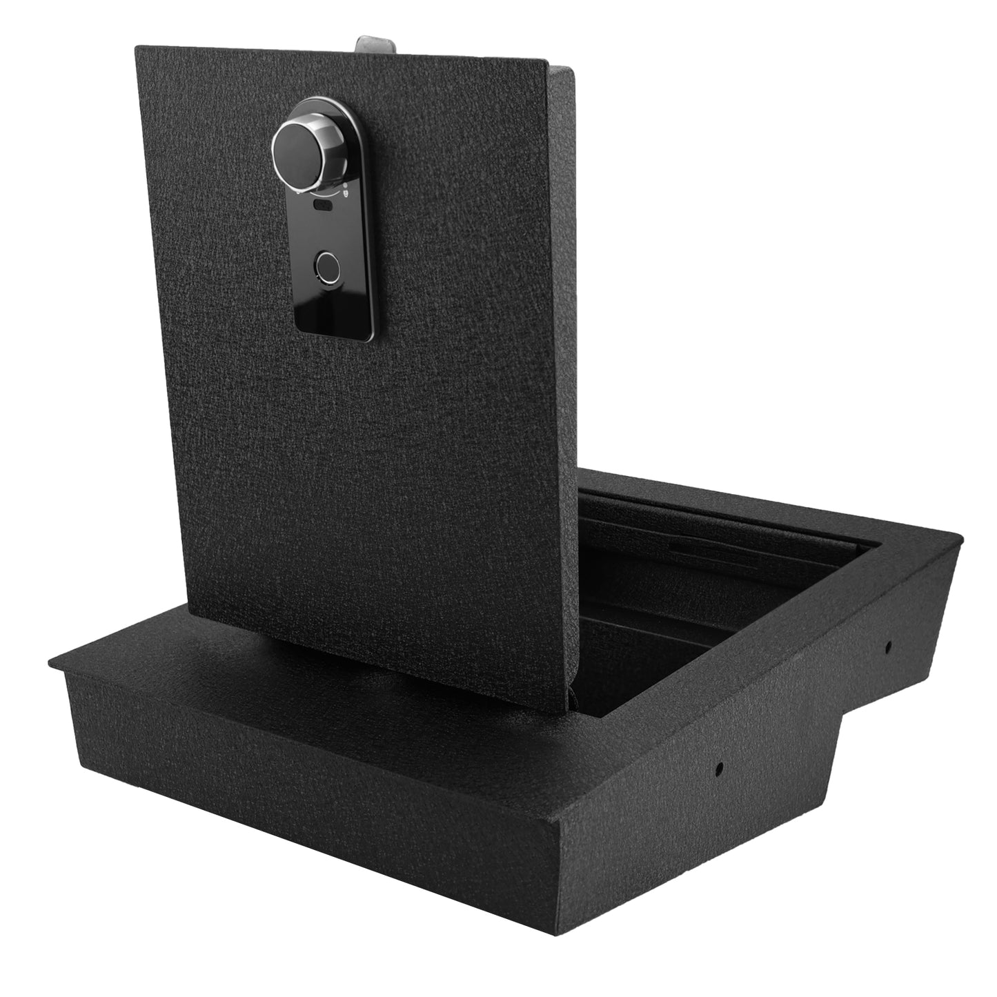 Pro Underseat Console Safe Vault Box for Chevrolet Silverado 1500 (Fingerprint Lock with Key): 2014-2018