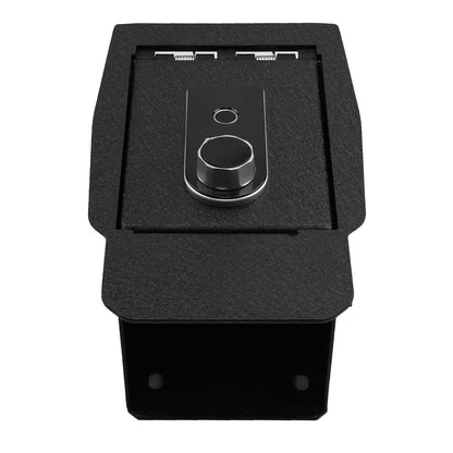 Console Safe Vault Box for Mazda CX-5 (Fingerprint Lock with Key): 2018-2025