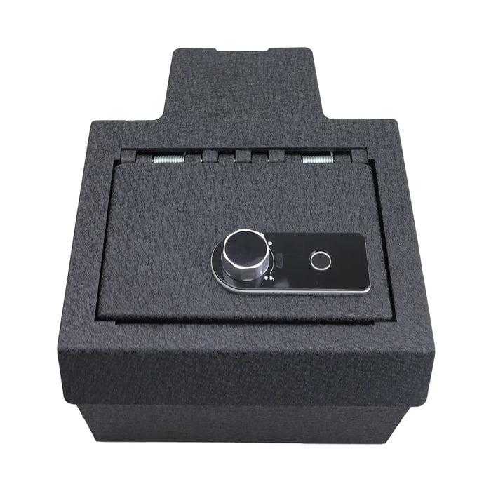 Console Safe Vault Box for GMC Sierra EV (Fingerprint Lock with Key): 2024-2026