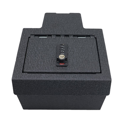 Console Safe Vault Box for Chevrolet Silverado EV (4-Digit Combo Lock with Key): 2024-2025