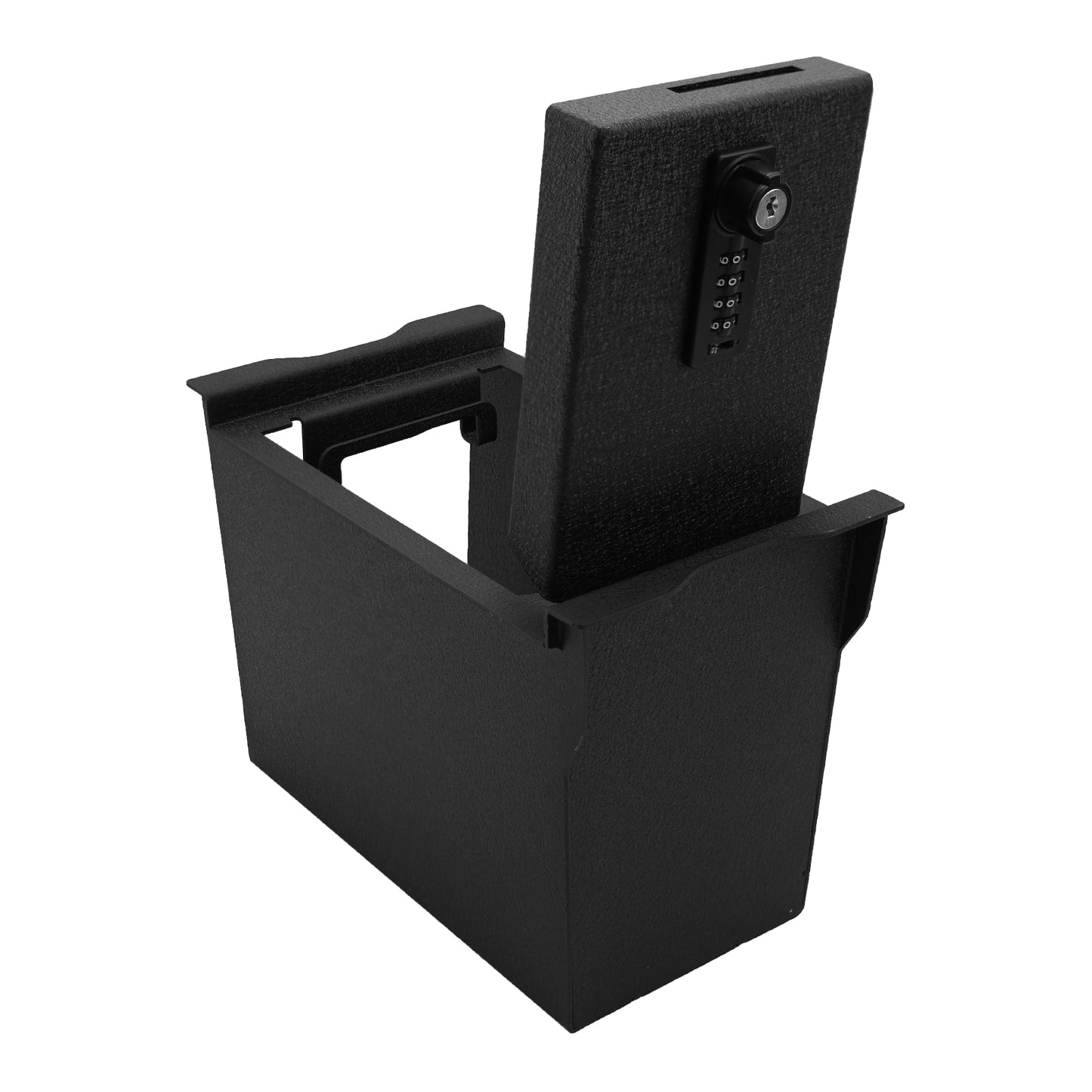 Console Safe Vault Box for 2026 Toyota RAV4 (4-Digit Combo Lock with Key)