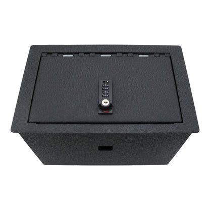 Console Safe Vault Box for Chevrolet Suburban (4-Digit Combo Lock with Key): 2015-2020