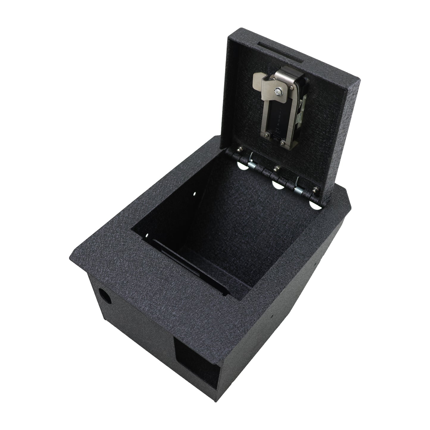 Console Safe Vault Box for Tesla Cybertruck (Fingerprint Lock with Key): 2024-2025