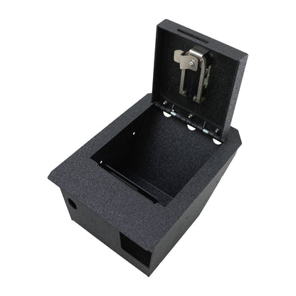 Console Safe Vault Box for Tesla Cybertruck (Fingerprint Lock with Key): 2024-2025