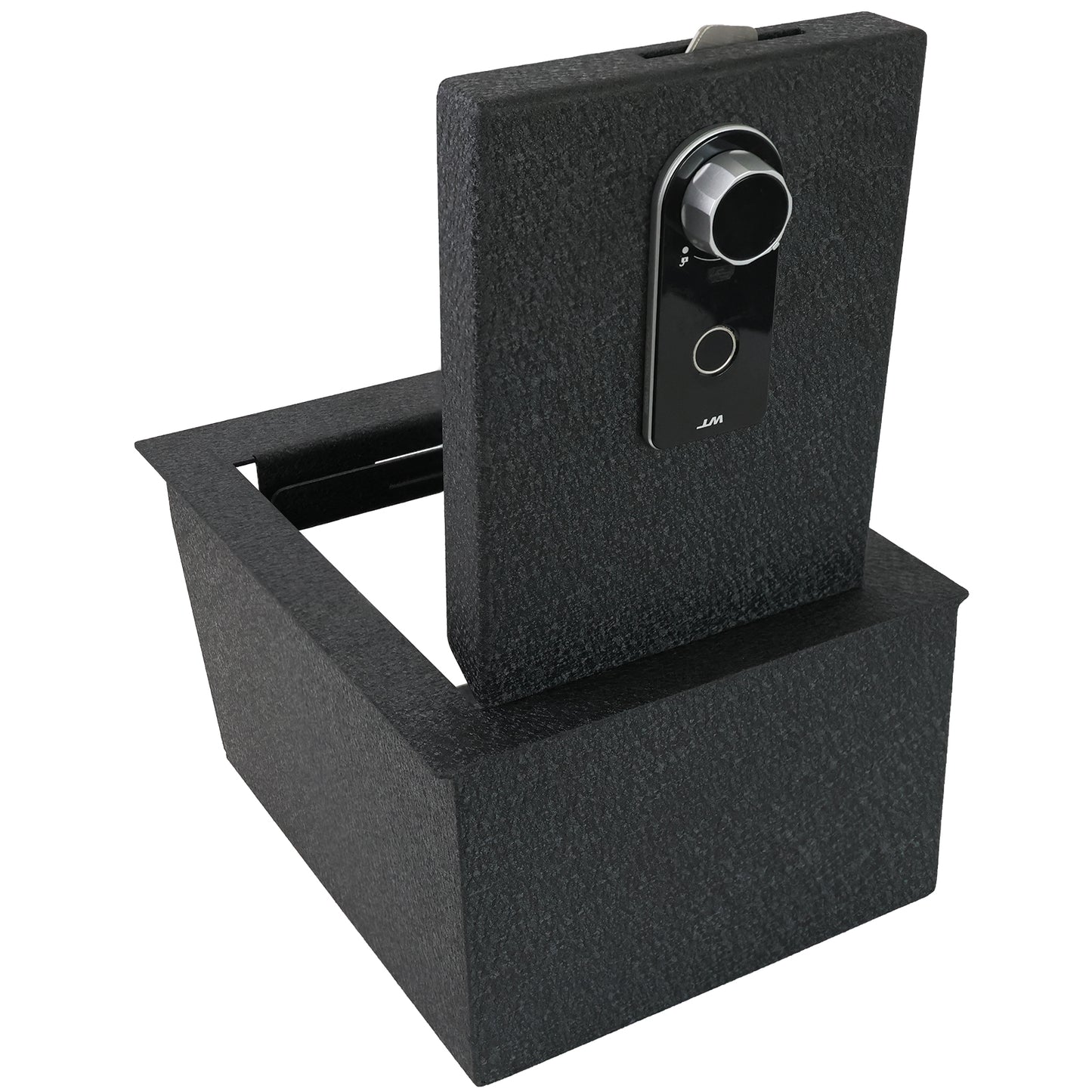 Console Safe Vault Box for Honda Ridgeline (Fingerprint Lock with Key): 2016-2023