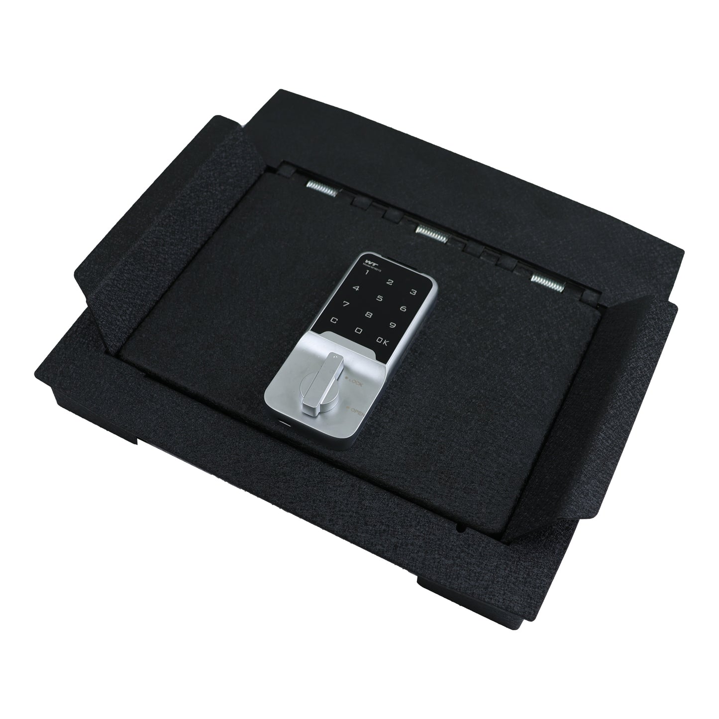 Console Safe Vault Box for Ford F250 Super Duty (Electronic Keypad Lock): 2023-2025