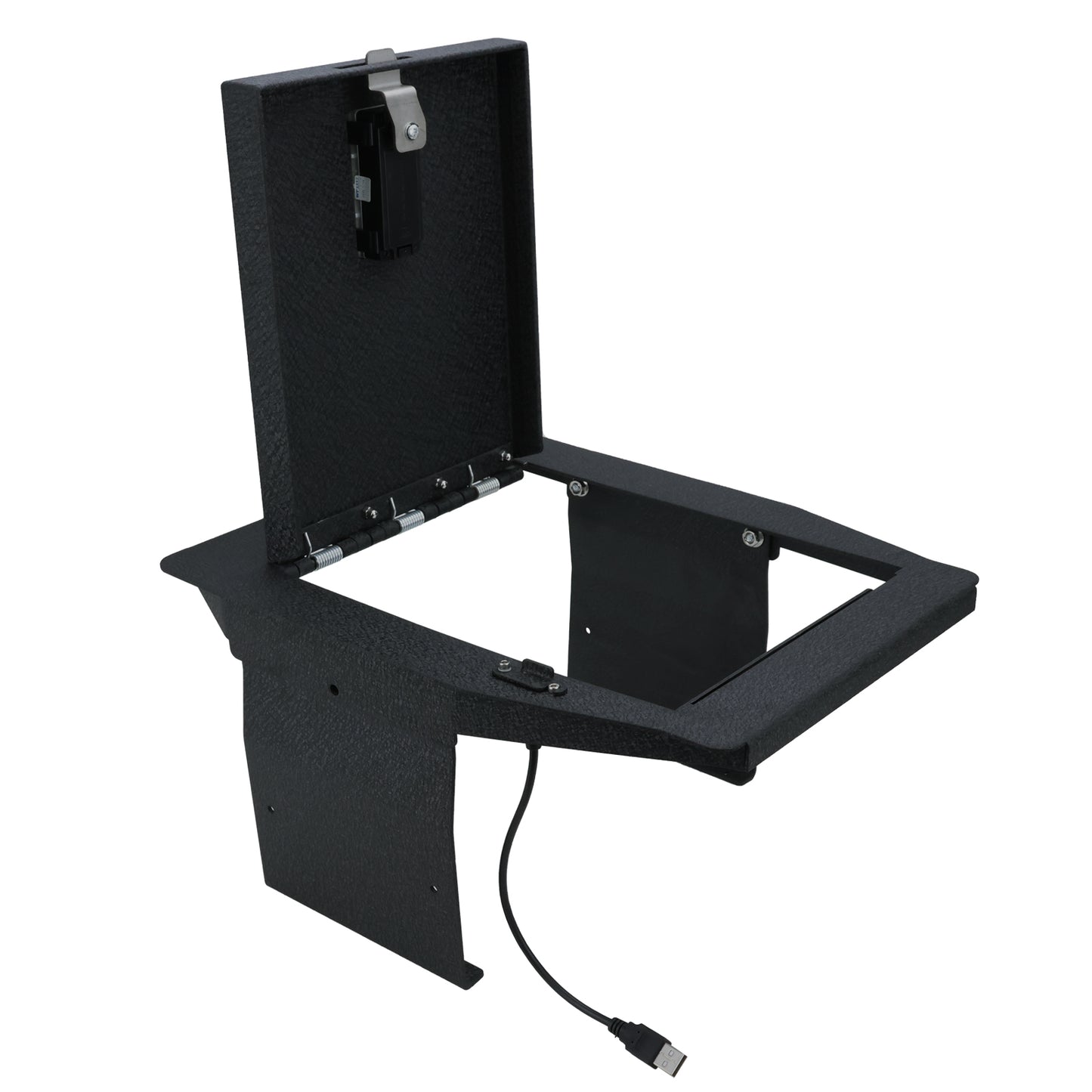 Console Safe Vault Box for Ford F150 (Fingerprint Lock with Key): 2015-2020