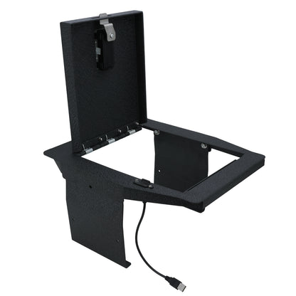 Console Safe Vault Box for Ford F150 (Fingerprint Lock with Key): 2015-2020