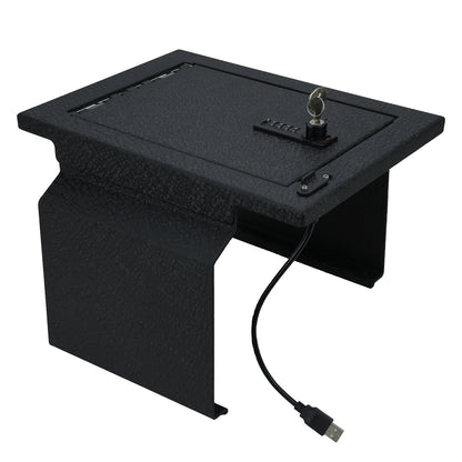 Console Safe Vault Box for Ford F150 (4-Digit Combo Lock with Key): 2012-2014