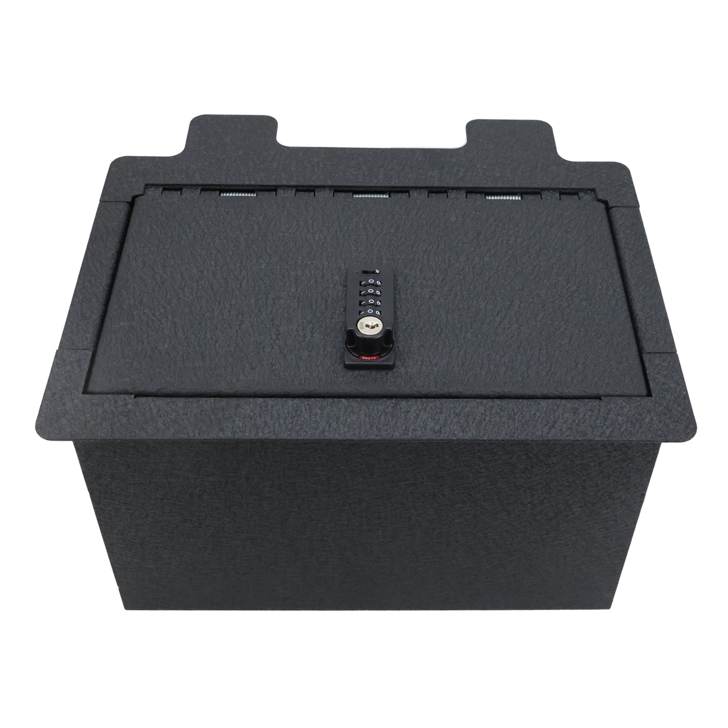 Console Safe Vault Box for Chevrolet Silverado 1500 (4-Digit Combo Lock with Key): 2019-2022