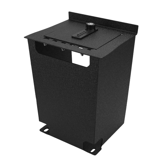 Console Safe Vault Box for 2011-2020 Toyota Sienna (4-Digit Combo Lock with Key)