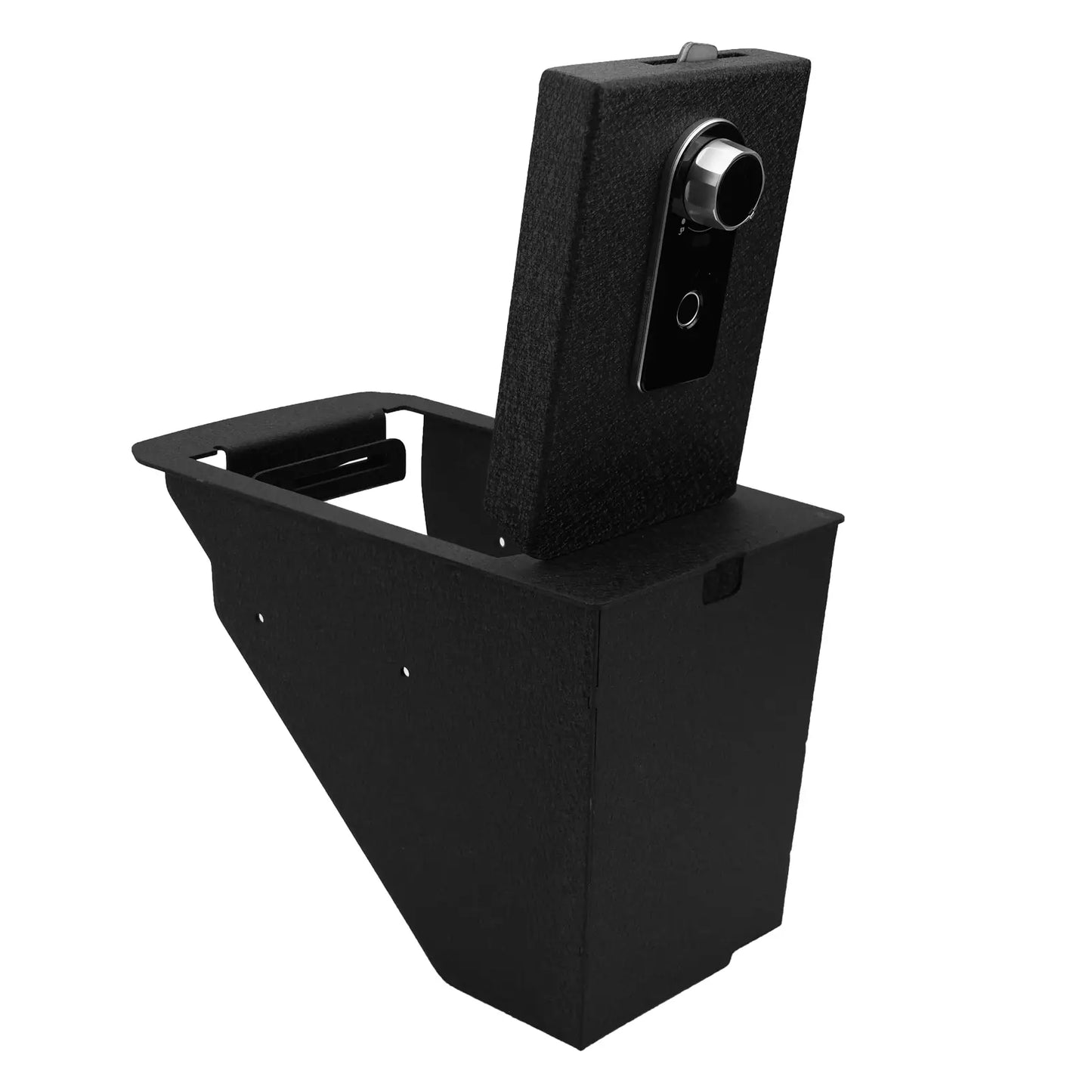 Console Safe Vault Box for 2022-2026 Infiniti QX60 (Fingerprint Lock with Key)