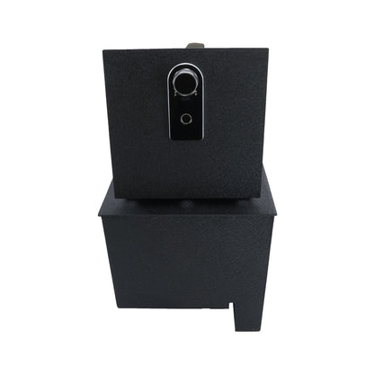 Pro Console Safe Vault Box for Nissan Titan (Fingerprint Lock with Key): 2016-2025