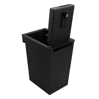 Console Safe Vault Box for 2017-2024 Nissan Murano (4-Digit Combo Lock with Key)