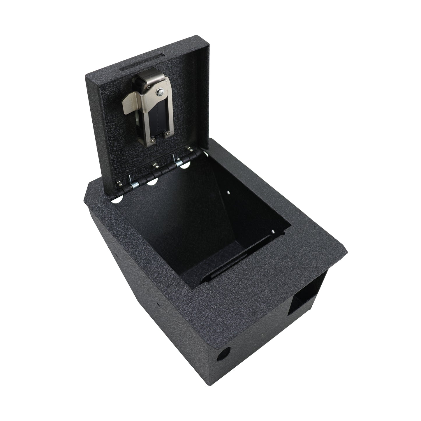 Console Safe Vault Box for Tesla Cybertruck (Fingerprint Lock with Key): 2024-2025