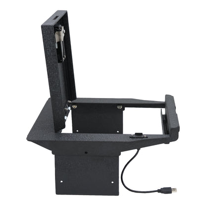 Console Safe Vault Box for Ford F150 (Fingerprint Lock with Key): 2021-2024