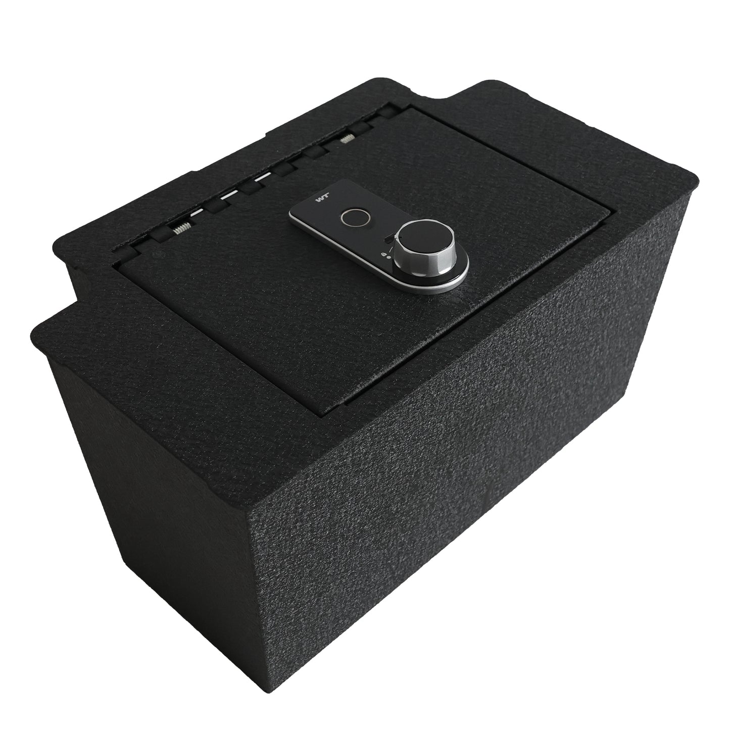 Console Safe Vault Box for Chevrolet Silverado (Fingerprint Lock with Key): 2023-2025