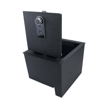 Pro Console Safe Vault Box for Nissan Titan (Fingerprint Lock with Key): 2016-2025