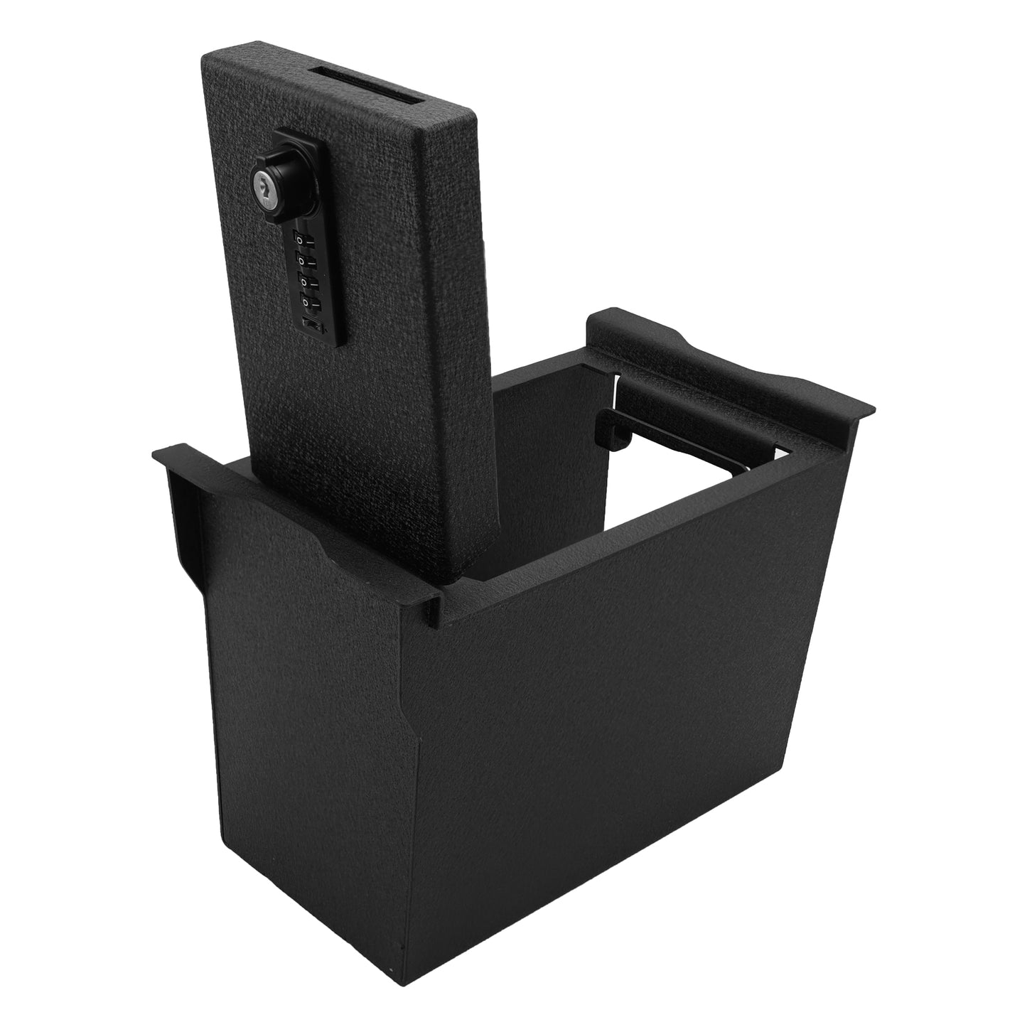 Console Safe Vault Box for 2026 Toyota RAV4 (4-Digit Combo Lock with Key)