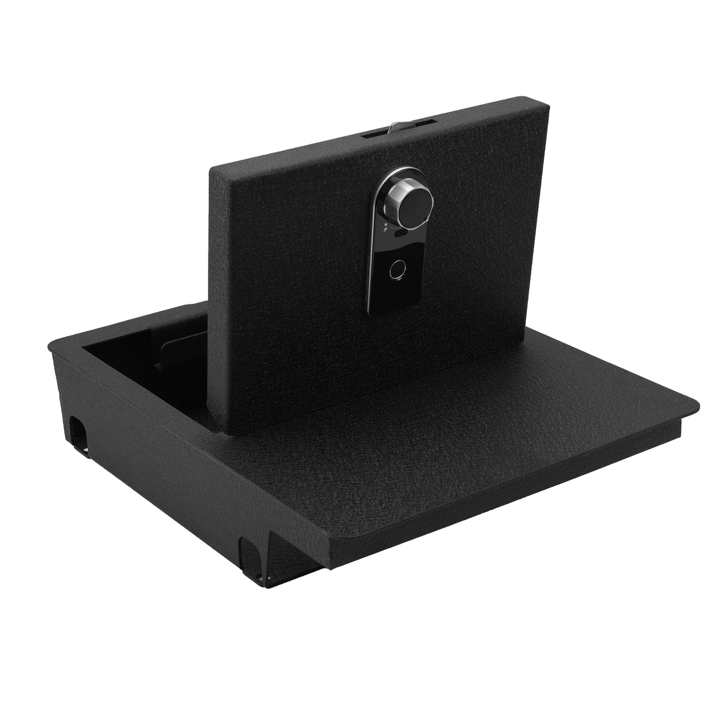 Underseat Console Safe Vault Box for Dodge Ram 1500 (Fingerprint Lock with Key): 2006-2019