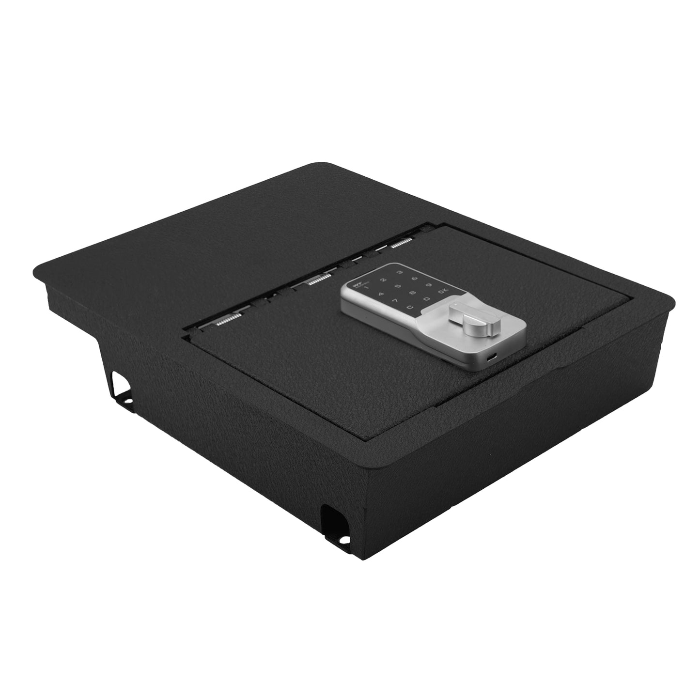 Underseat Console Safe Vault Box for Dodge Ram 1500/2500/3500 (Electronic Keypad Lock): 2006-2019