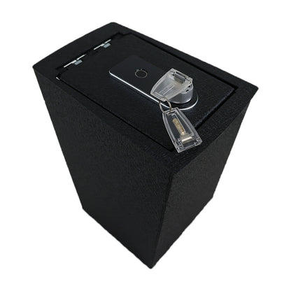 Console Safe Vault Box for Hyundai Santafe (Fingerprint Lock with Key): 2021-2023