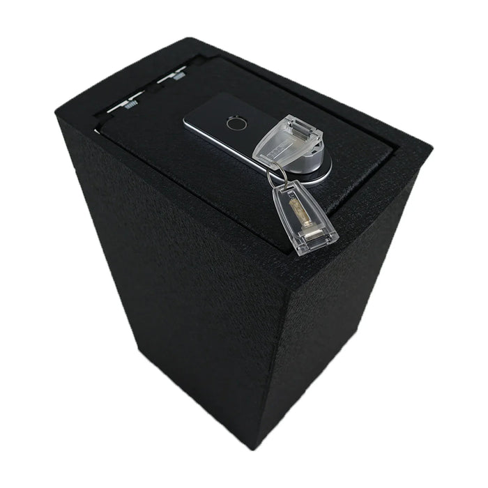 Console Safe Vault Box for Hyundai Santa Fe (Fingerprint Lock with Key): 2021-2023
