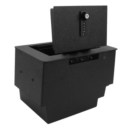 Pro Console Safe Vault Box for 2025-2026 Ford F150 (4-Digit Combo Lock with Key)