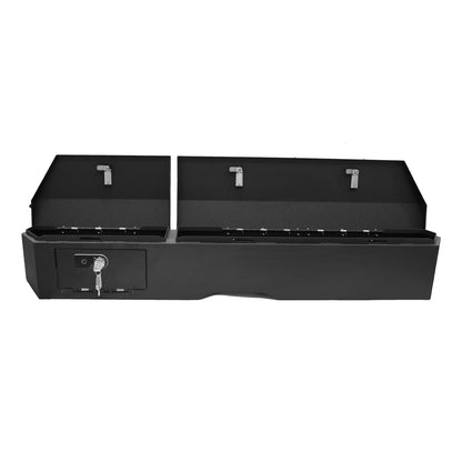 Underseat Console Safe Vault Box for 2019-2026 Chevrolet Silverado 1500 4 door model (Fingerprint Lock with Key)