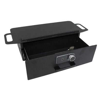 Underseat Console Safe Vault Box for Tesla Cybertruck (Fingerprint Lock with Key): 2024-2025