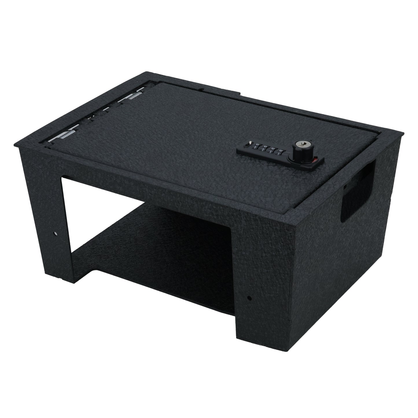 Console Safe Vault Box for Lincoln Aviator (4-Digit Combo Lock with Key): 2019-2025