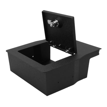 Console Safe Vault Box for 2015-2020 Ford F150 40/20/40 Bench Seat Fold Down Armrest (Triple Lock)