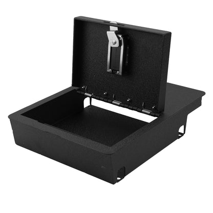 Underseat Console Safe Vault Box for Dodge Ram 1500 (Fingerprint Lock with Key): 2006-2019