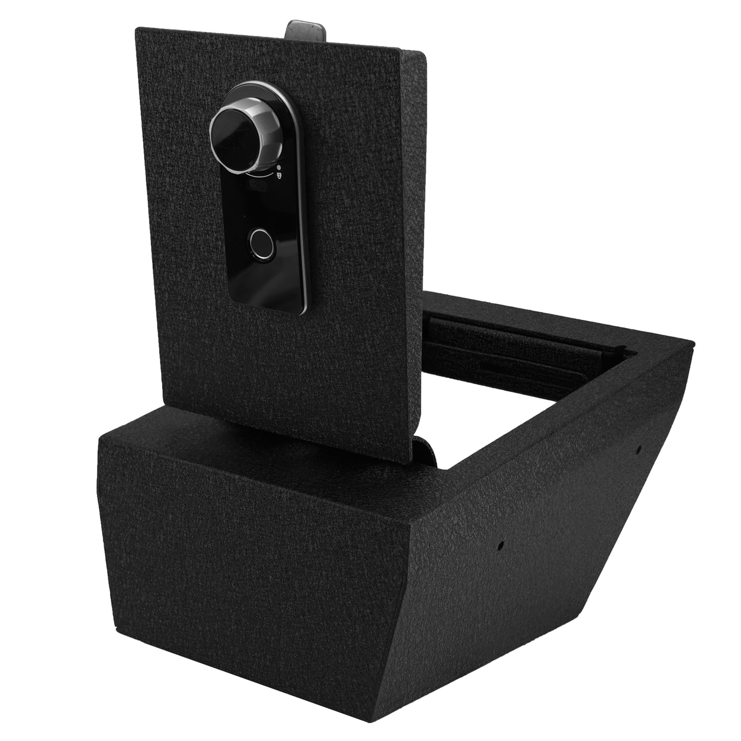 Pro Console Safe Vault Box for Tesla Model S (Fingerprint Lock with Key): 2021-2025