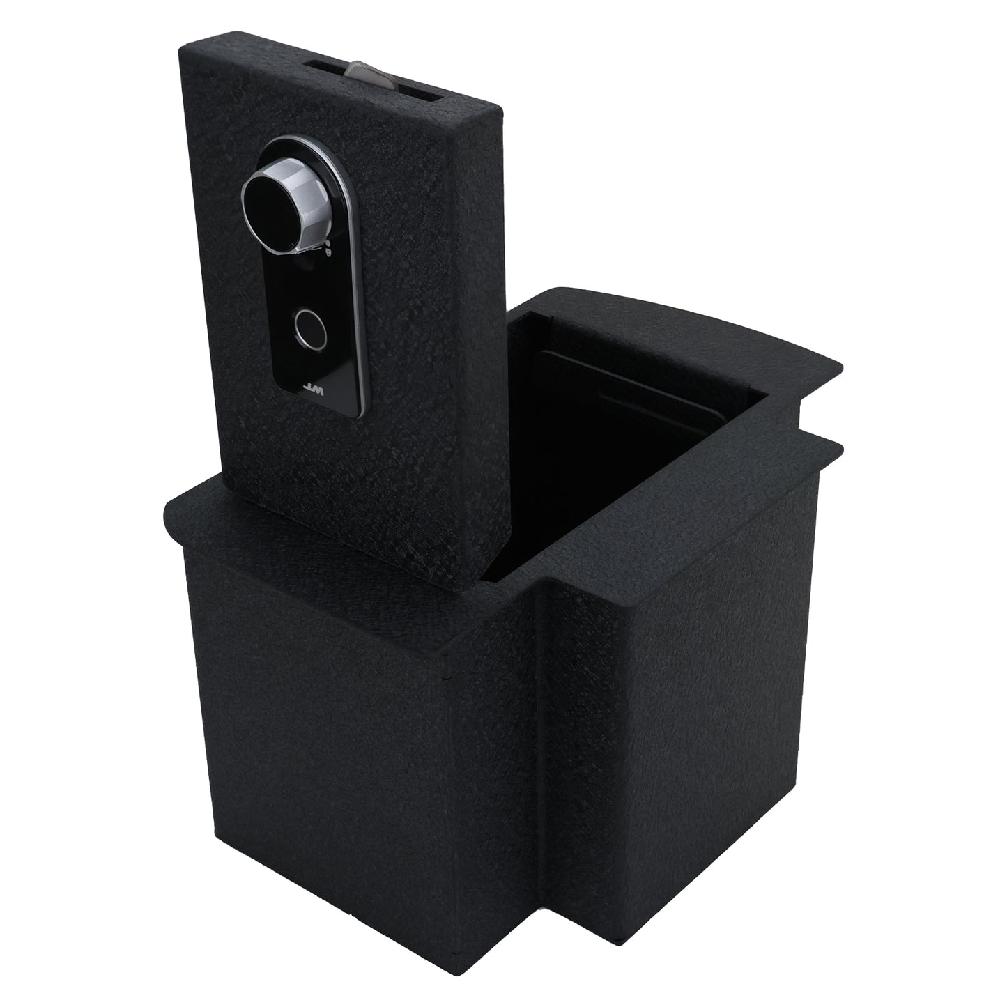Console Safe Vault Box for Toyota Tacoma (Fingerprint Lock with Key): 2005-2015