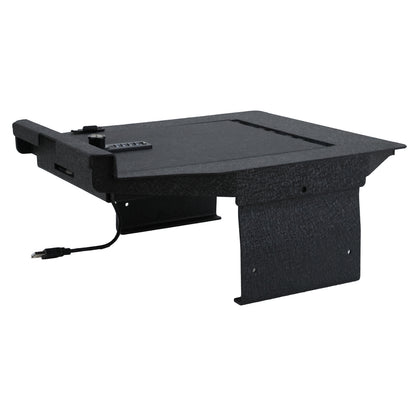 Console Safe Vault Box for Ford F150 Lightning (4-Digit Combo Lock with Key): 2021-2024