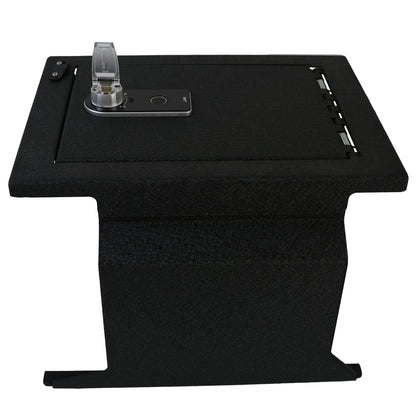 Console Safe Vault Box for Ford F150 (Fingerprint Lock with Key): 2012-2014