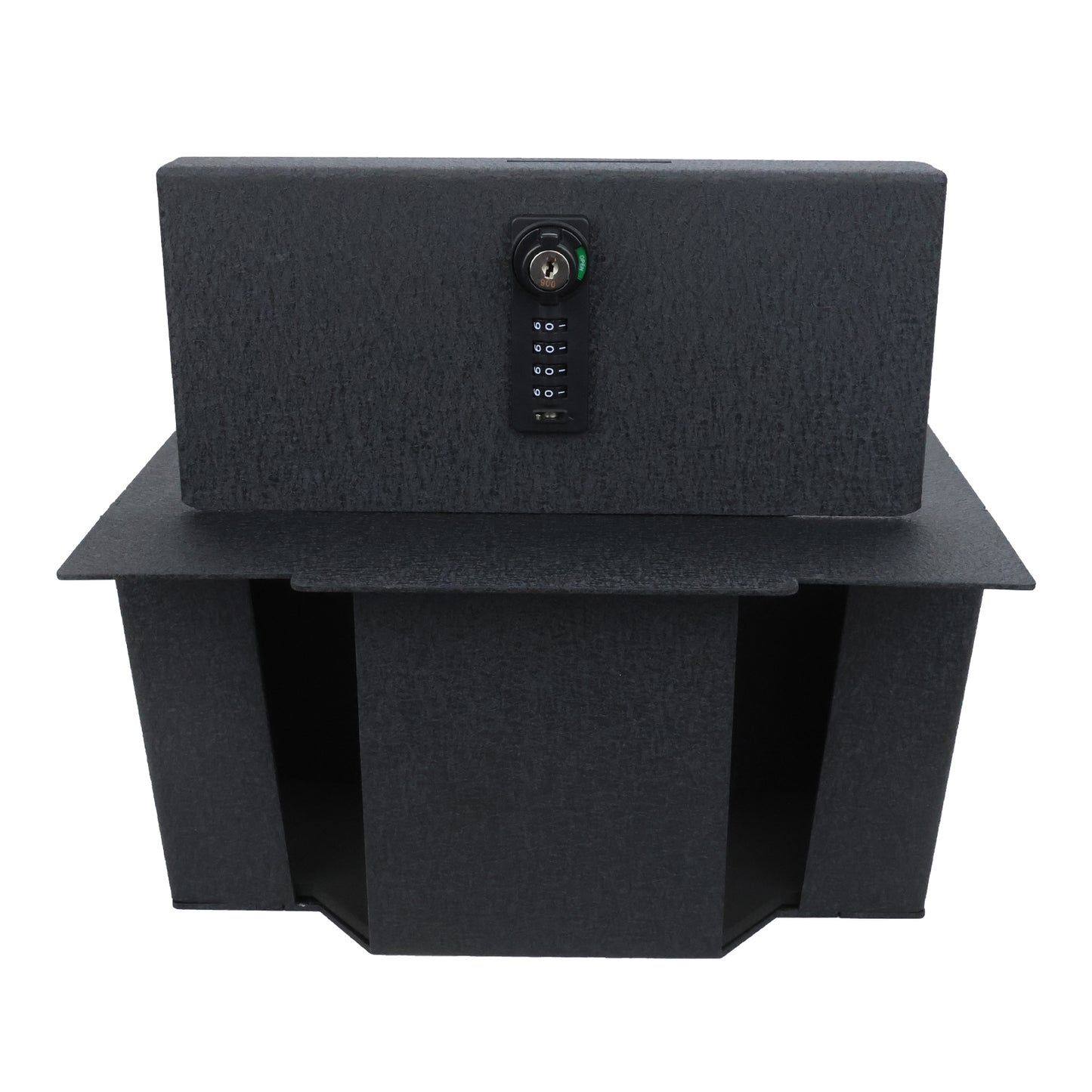 Console Safe Vault Box for Dodge Ram 1500 (4-Digit Combo Lock With Key): 2009-2018