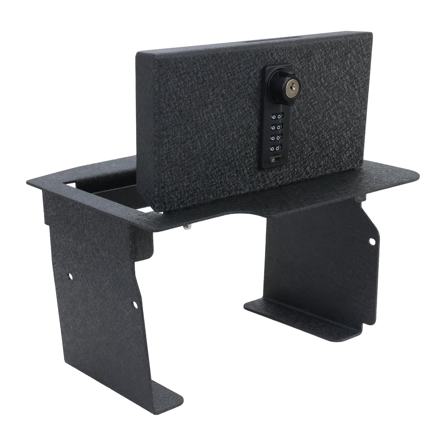 Console Safe Vault Box for Dodge Ram 2500 with CD (4-Digit Combo Lock with Key): 2013-2018