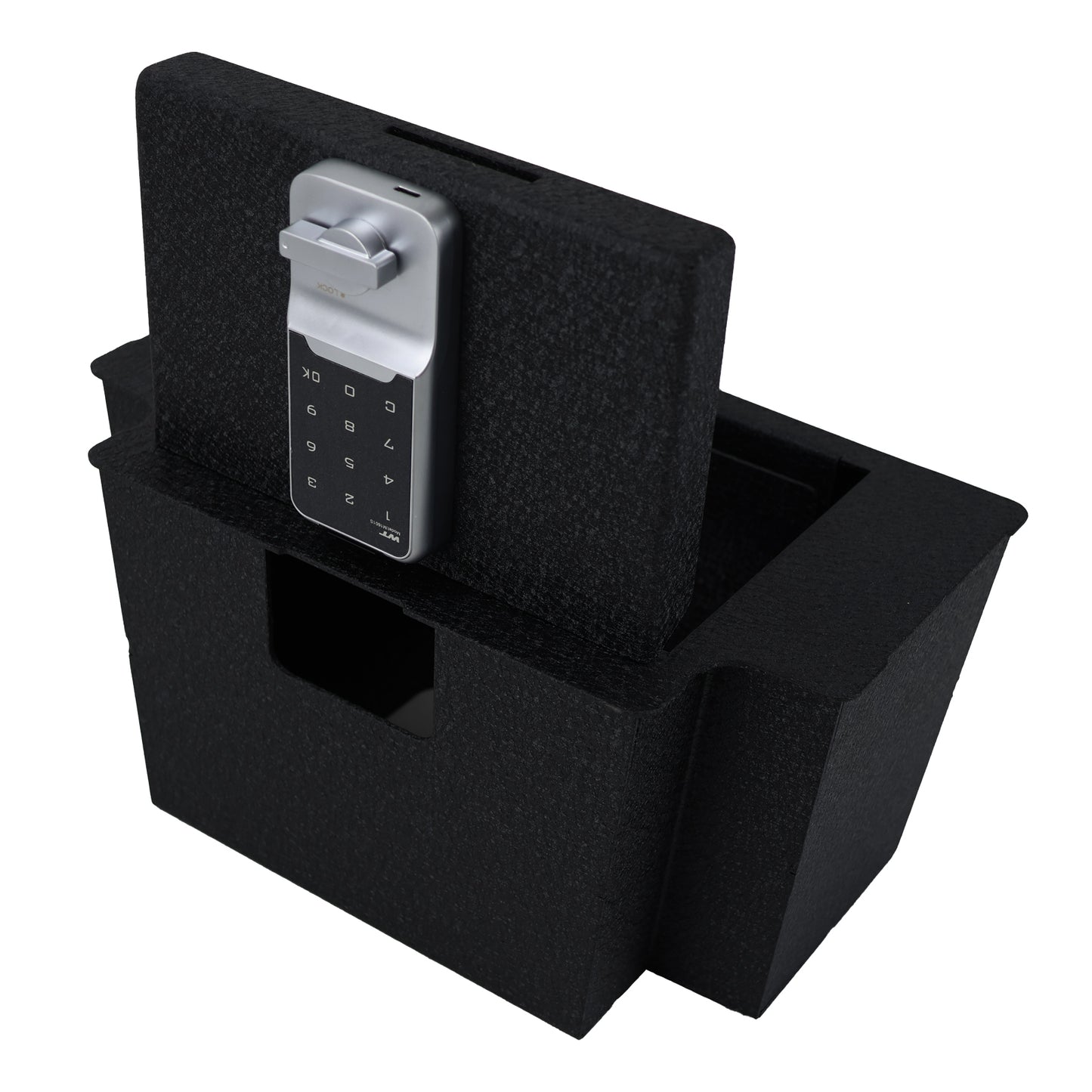 Console Safe Vault Box for Chevrolet Silverado (Electronic Keypad Lock): 2023-2025