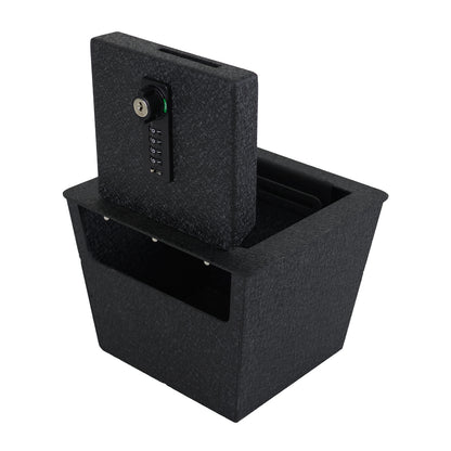 Console Safe Vault Box for Toyota FJ Cruiser (4-Digit Combo Lock with Key): 2007-2024