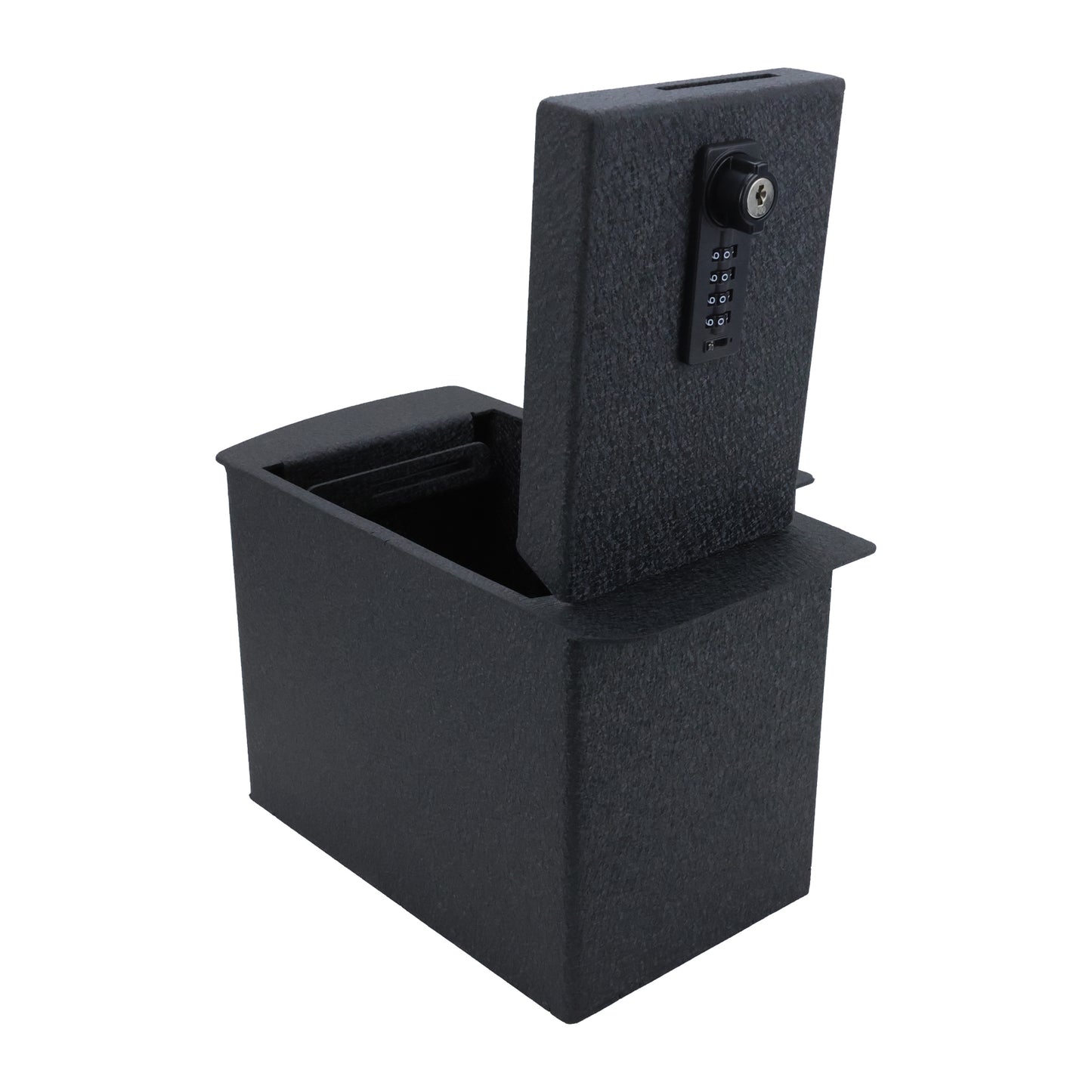 Console Safe Vault Box for Toyota Tacoma (4-Digit Combo Lock With Key): 2005-2015