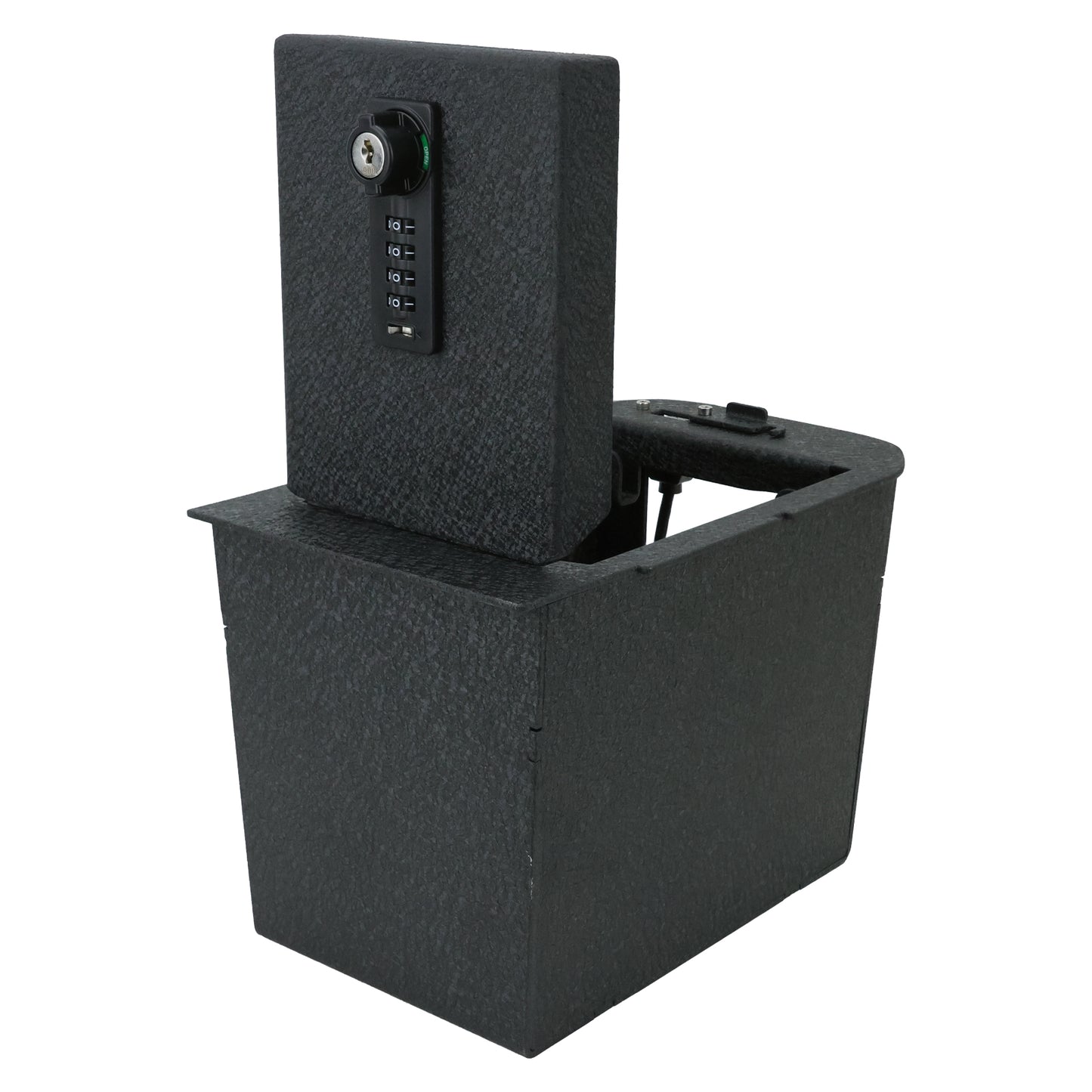 Console Safe Vault Box for Toyota RAV4 (4-Digit Combo Lock with Key): 2019-2025