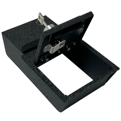 Console Safe Vault Box for Tesla Model Y (Fingerprint Lock with Key): 2021-2024