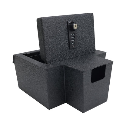 Console Safe Vault Box for Chevrolet Silverado EV (4-Digit Combo Lock with Key): 2024-2025